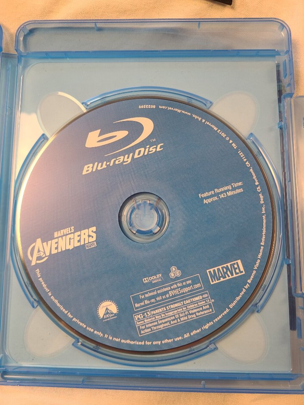 The Avengers Marvels DVD & Blu Ray Movie - Picture 6 of 7